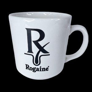 Vintage 1988 Rogaine Mug Upjohn Drug Rep Pharmaceutical Advertising Hair Coffee